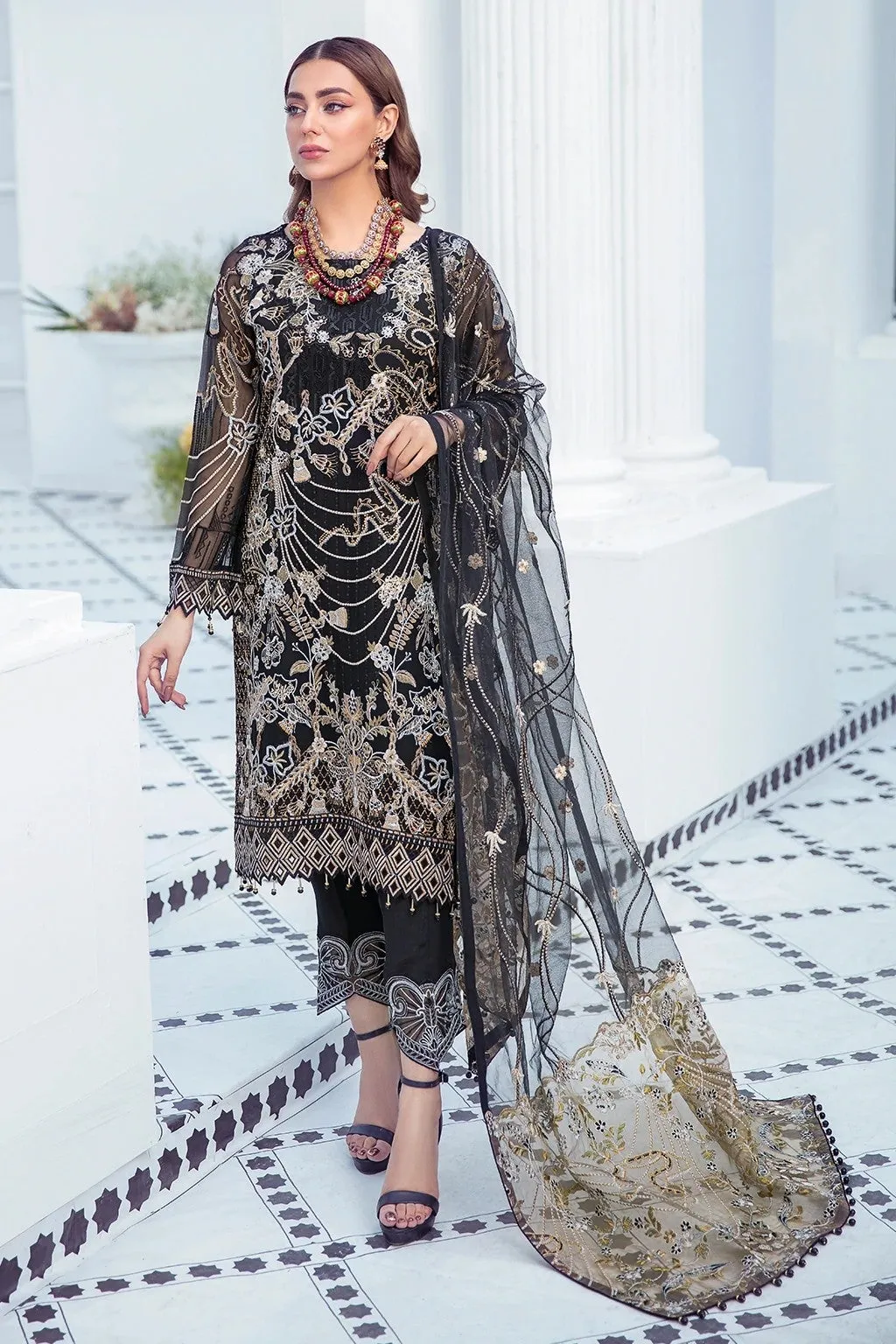 Ramsha - F 2108 Embroidered Chiffon Collection Vol 21