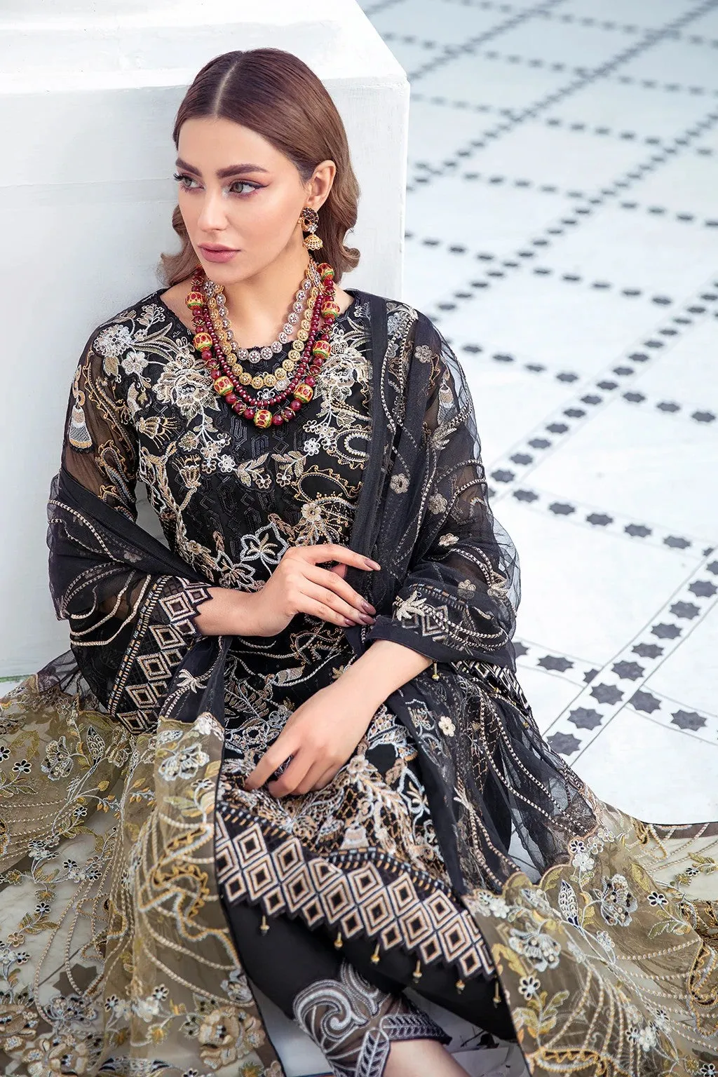 Ramsha - F 2108 Embroidered Chiffon Collection Vol 21