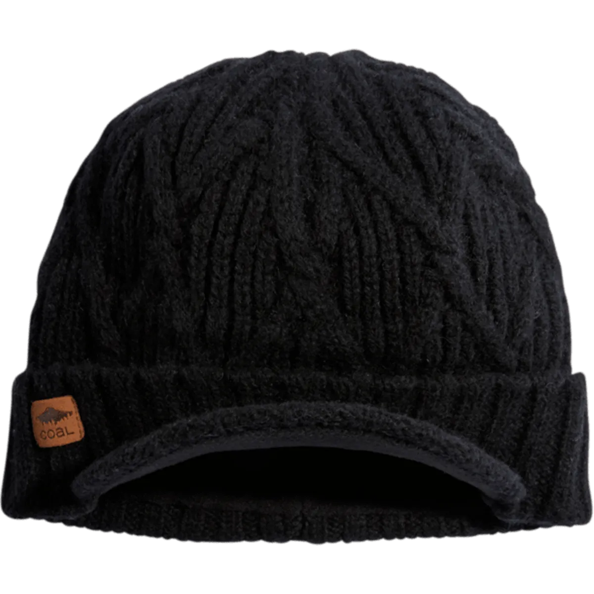 The Yukon Cable Knit Wool Brim Beanie