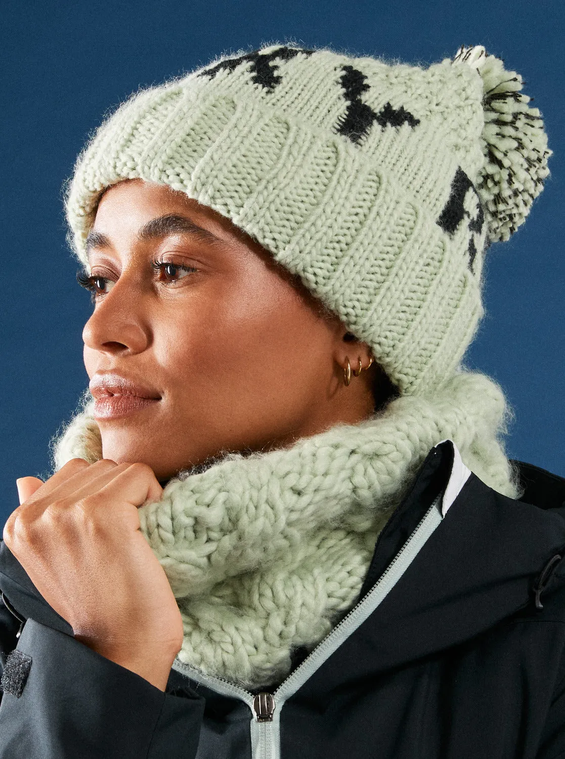 Winter Technical Fleece Collar - Cameo Green