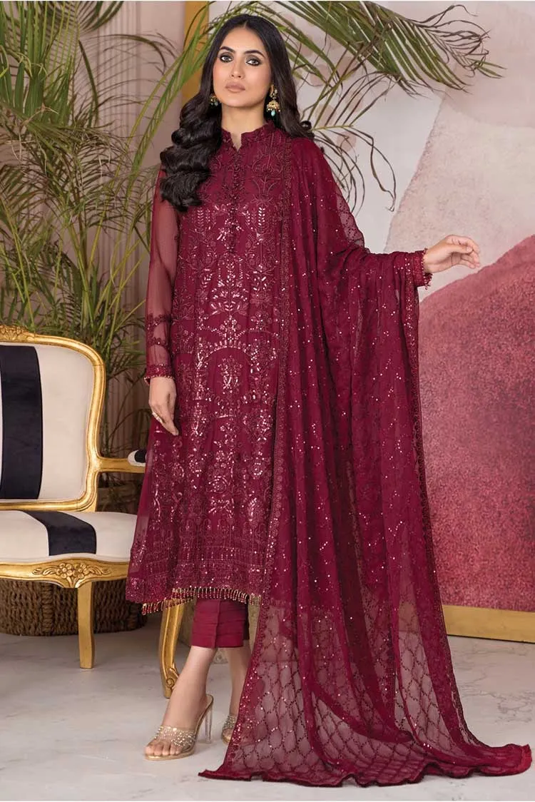 Zarif - ZA 04 Mulberry Afreen Luxury Formals